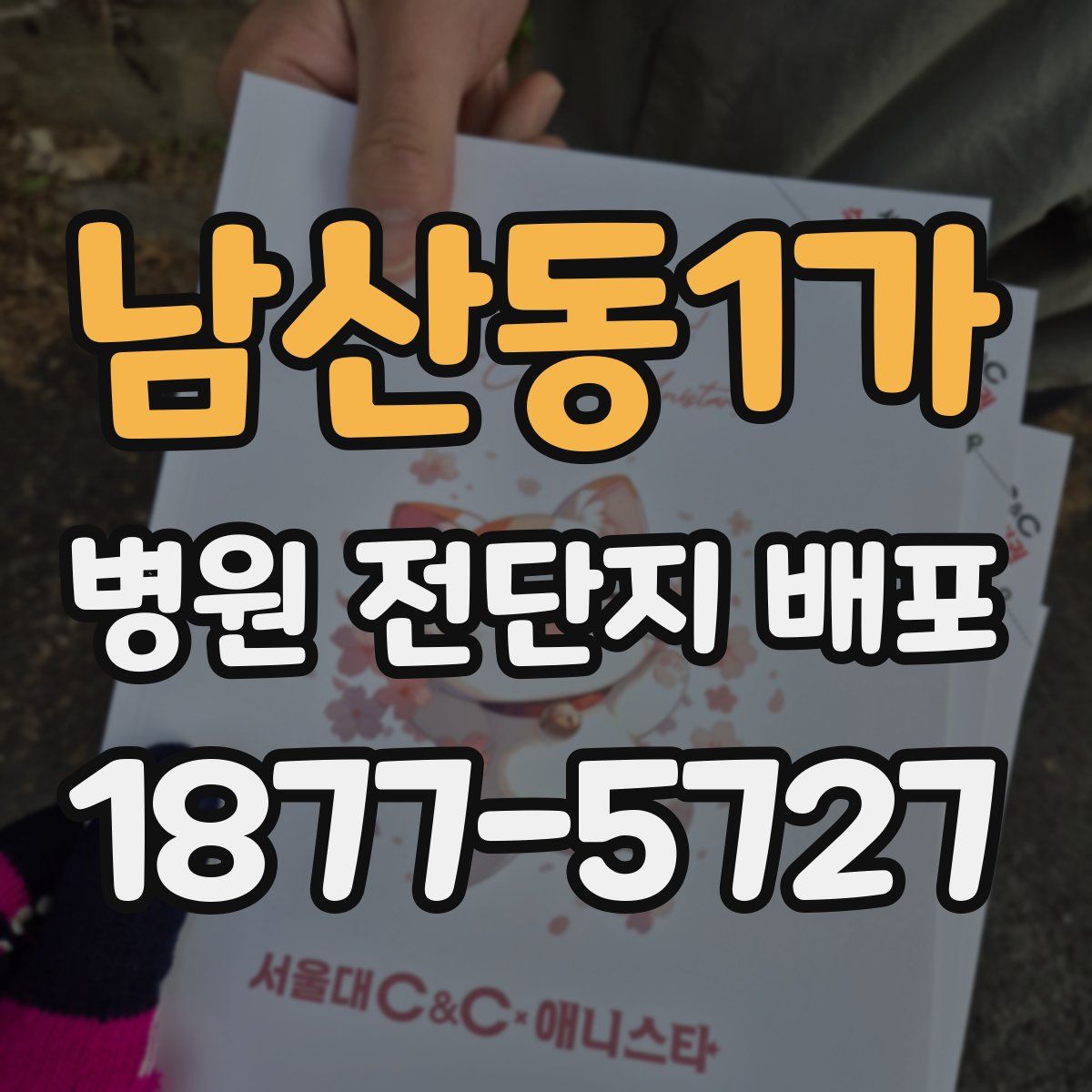 남산동1가 병원 전단지 배포