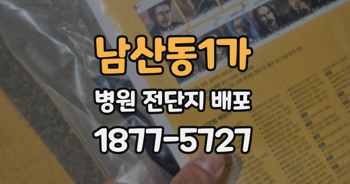 남산동1가 병원 전단지 배포