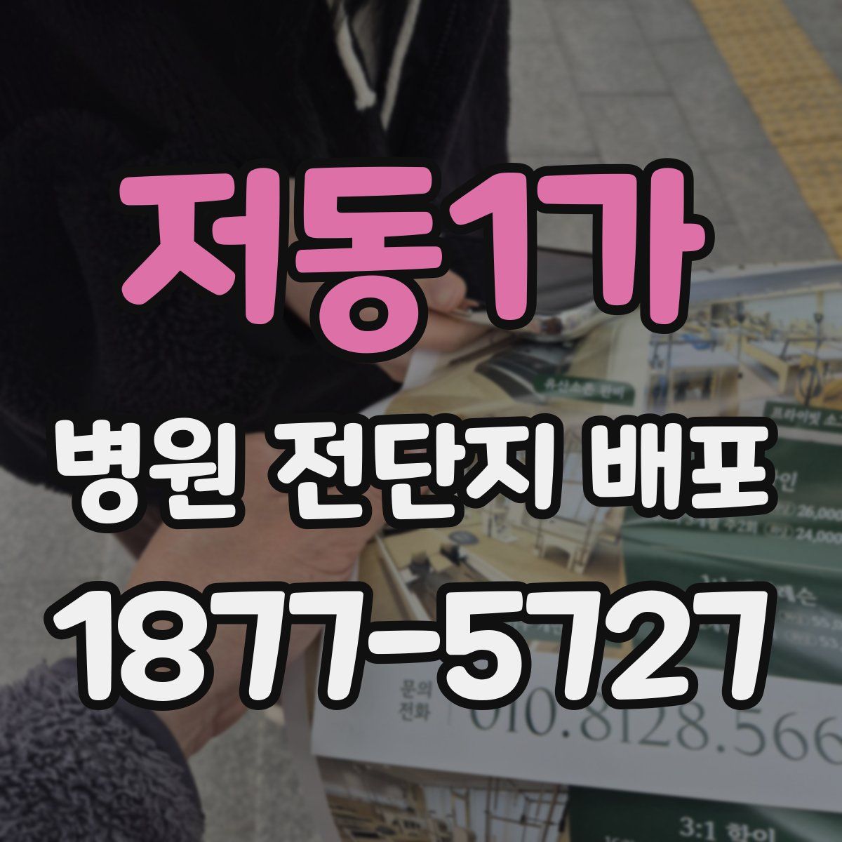 저동1가 병원 전단지 배포