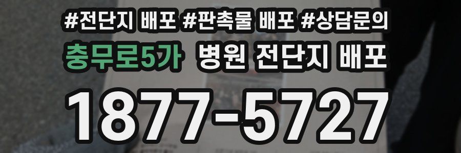 충무로5가 병원 전단지 배포
