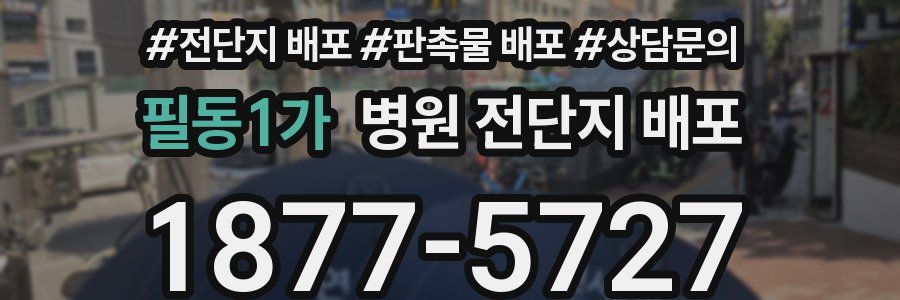 필동1가 병원 전단지 배포