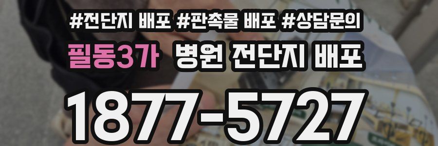 필동3가 병원 전단지 배포