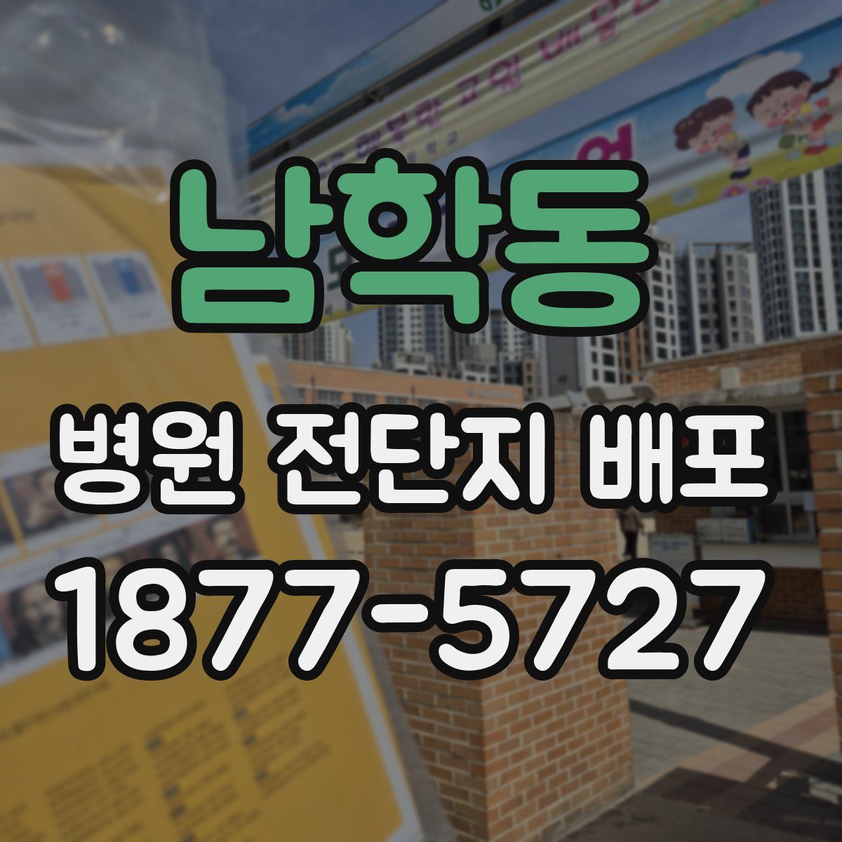 남학동 병원 전단지 배포