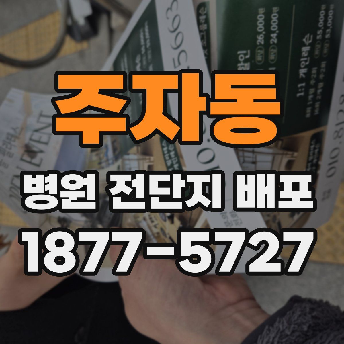 주자동 병원 전단지 배포