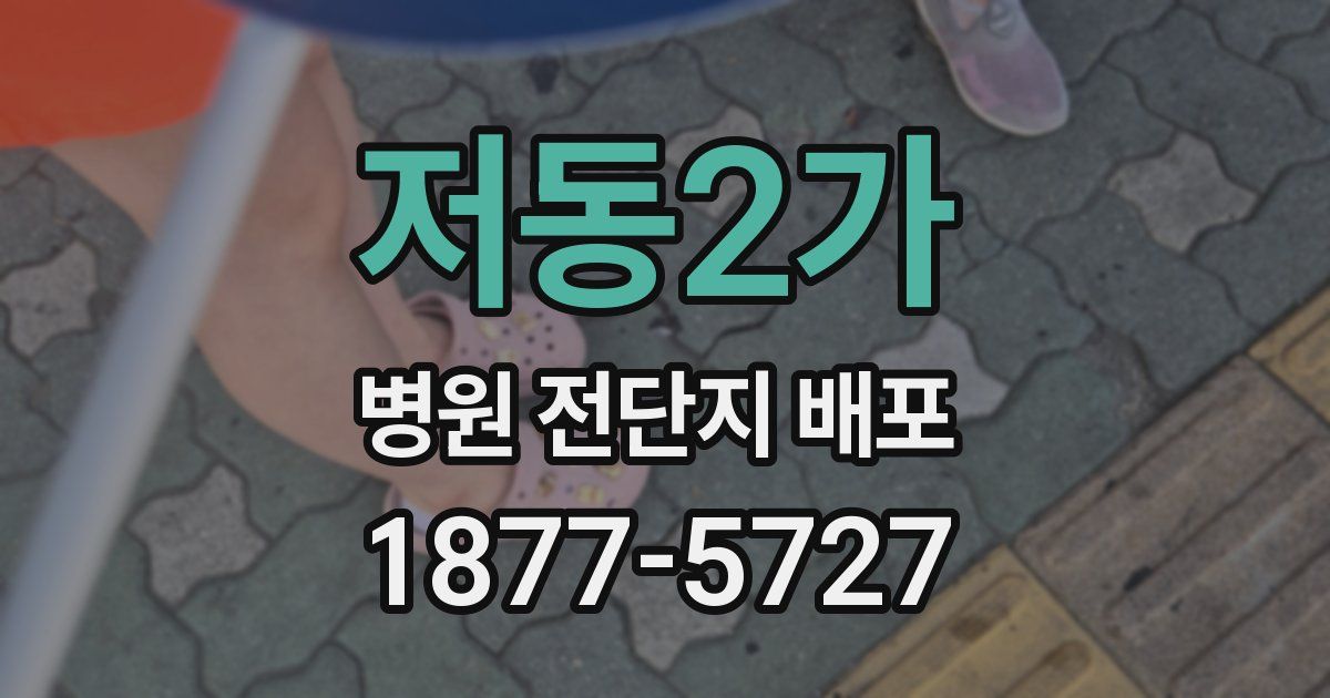 저동2가 병원 전단지 배포