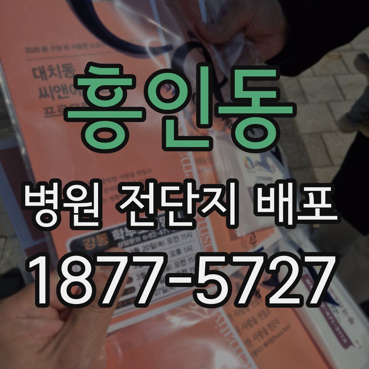 흥인동 병원 전단지 배포