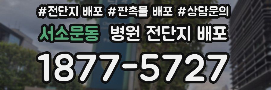 서소문동 병원 전단지 배포