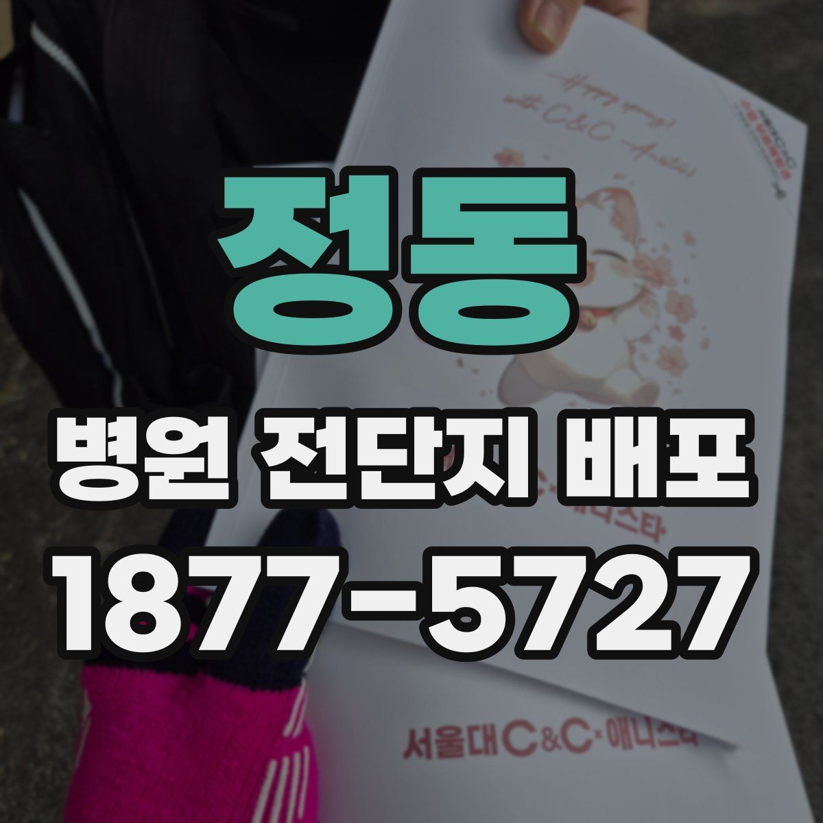 정동 병원 전단지 배포
