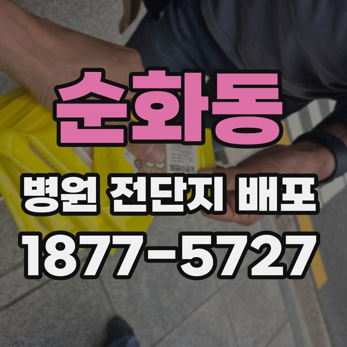 순화동 병원 전단지 배포