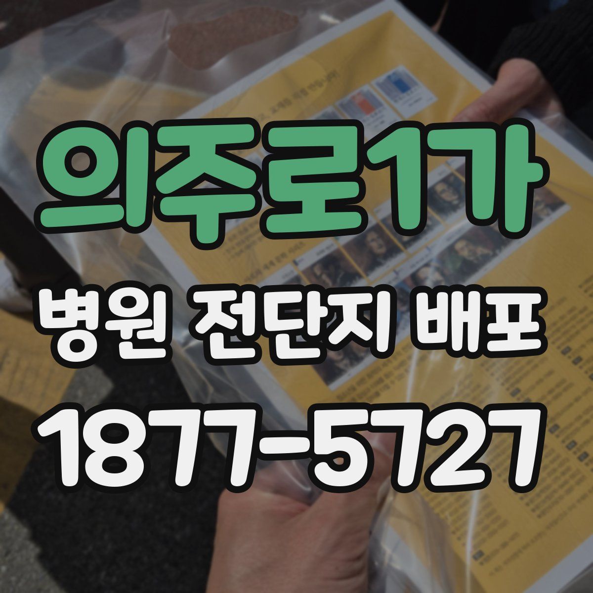 의주로1가 병원 전단지 배포