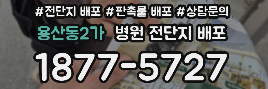 용산동2가 병원 전단지 배포