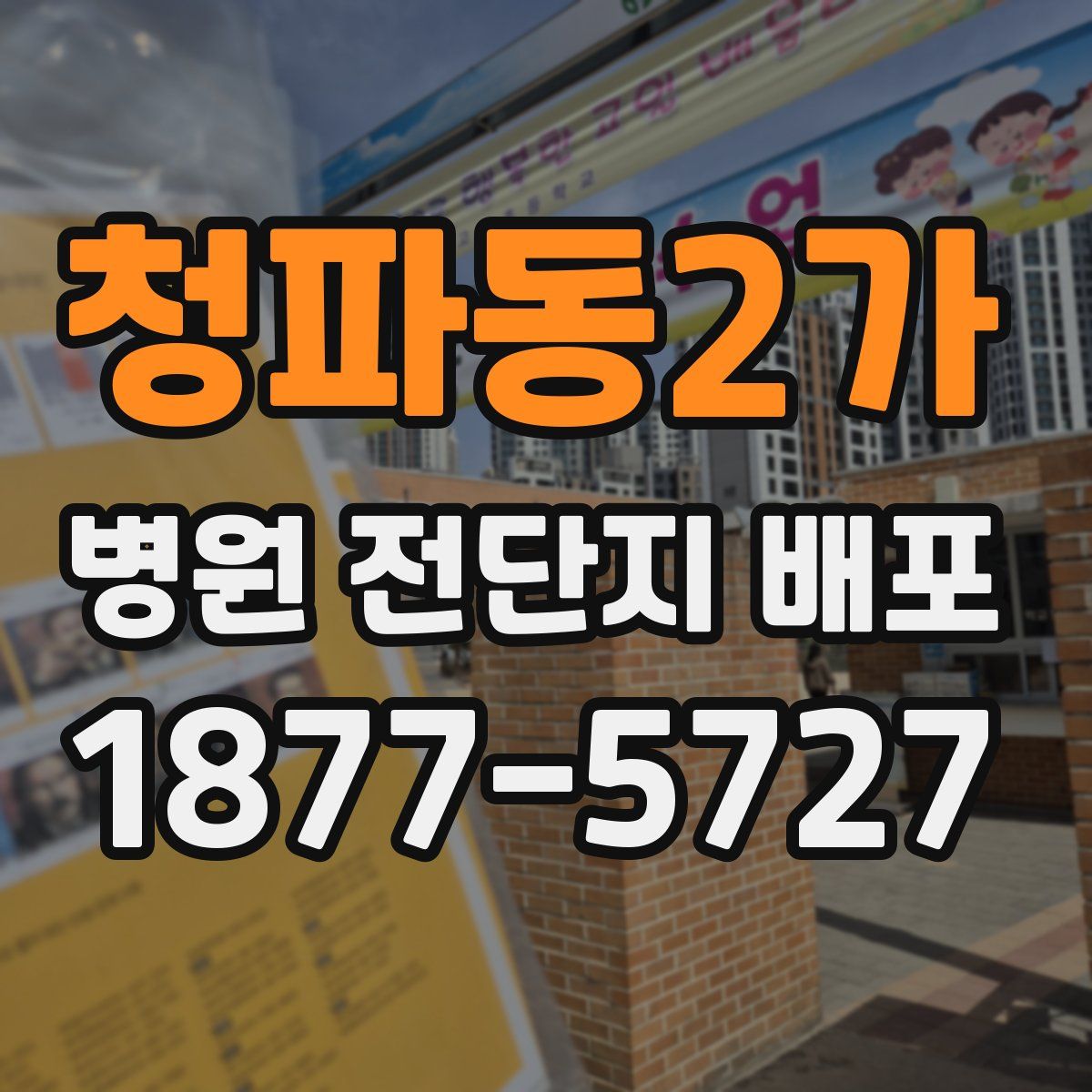 청파동2가 병원 전단지 배포