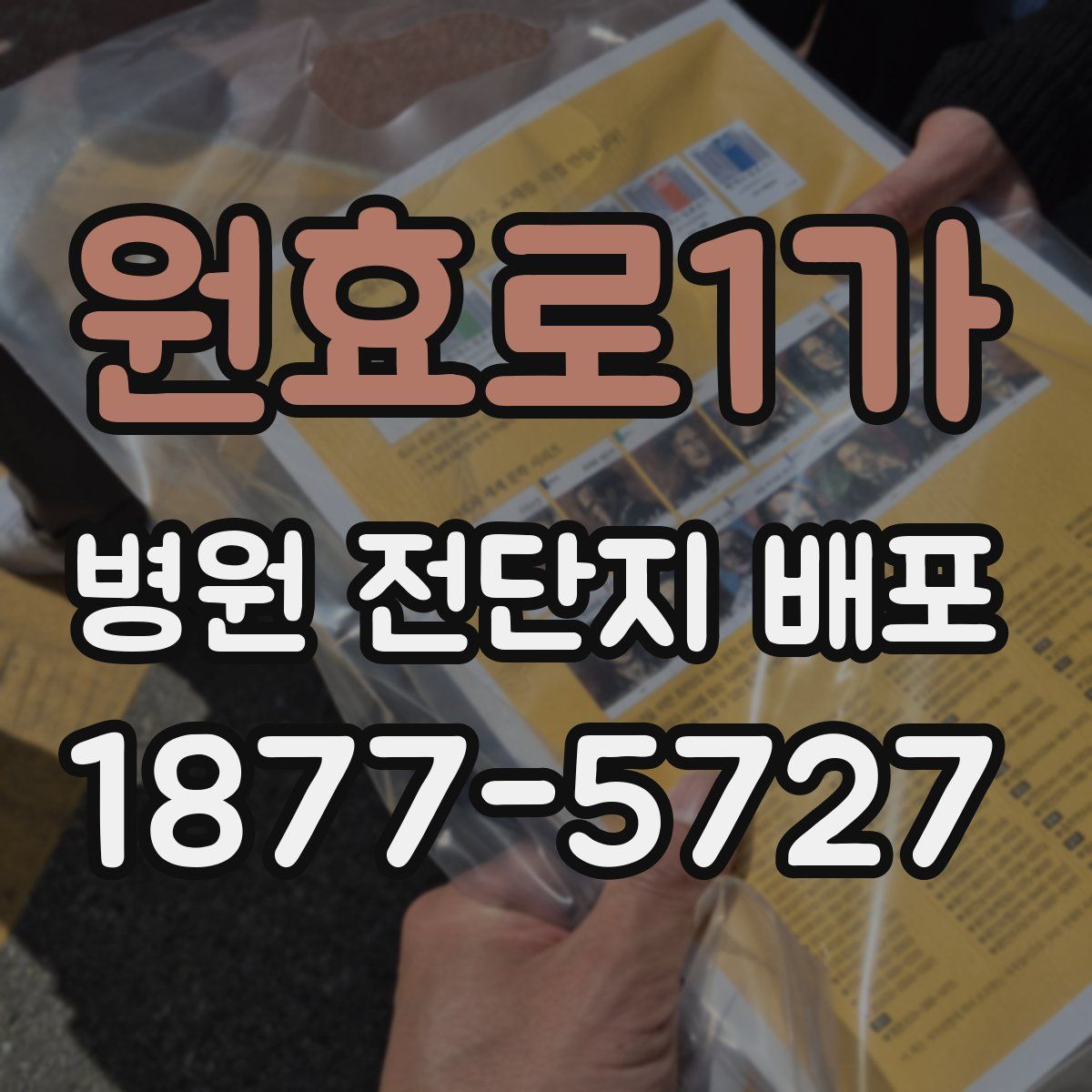 원효로1가 병원 전단지 배포