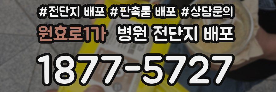 원효로1가 병원 전단지 배포