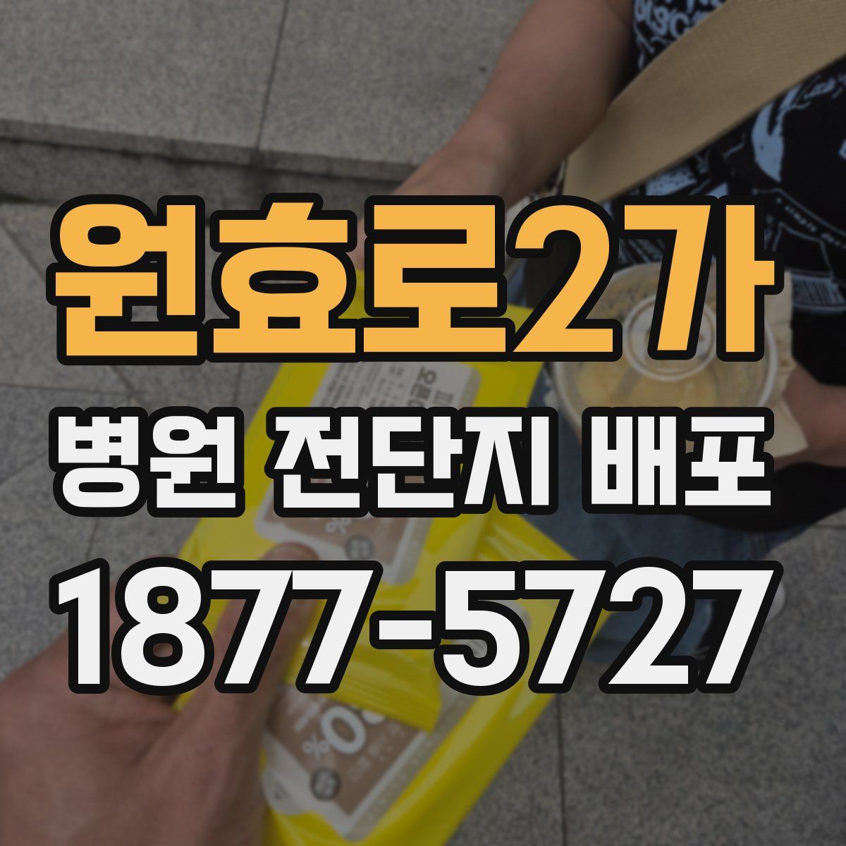 원효로2가 병원 전단지 배포