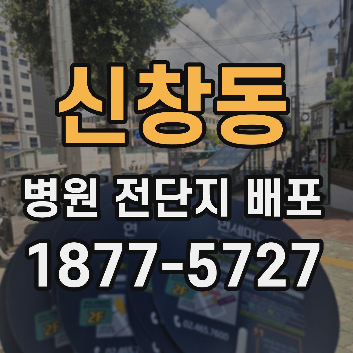 신창동 병원 전단지 배포