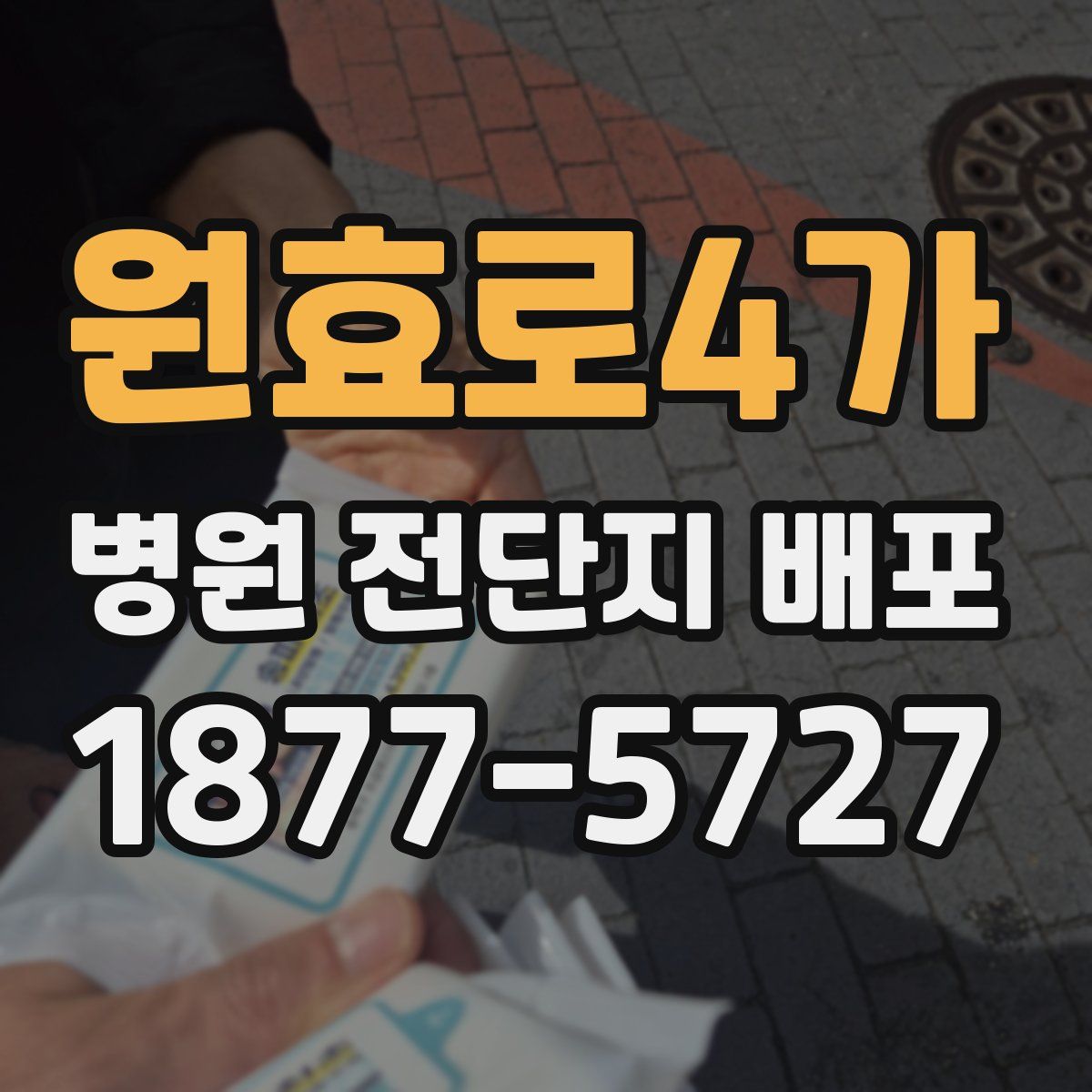 원효로4가 병원 전단지 배포