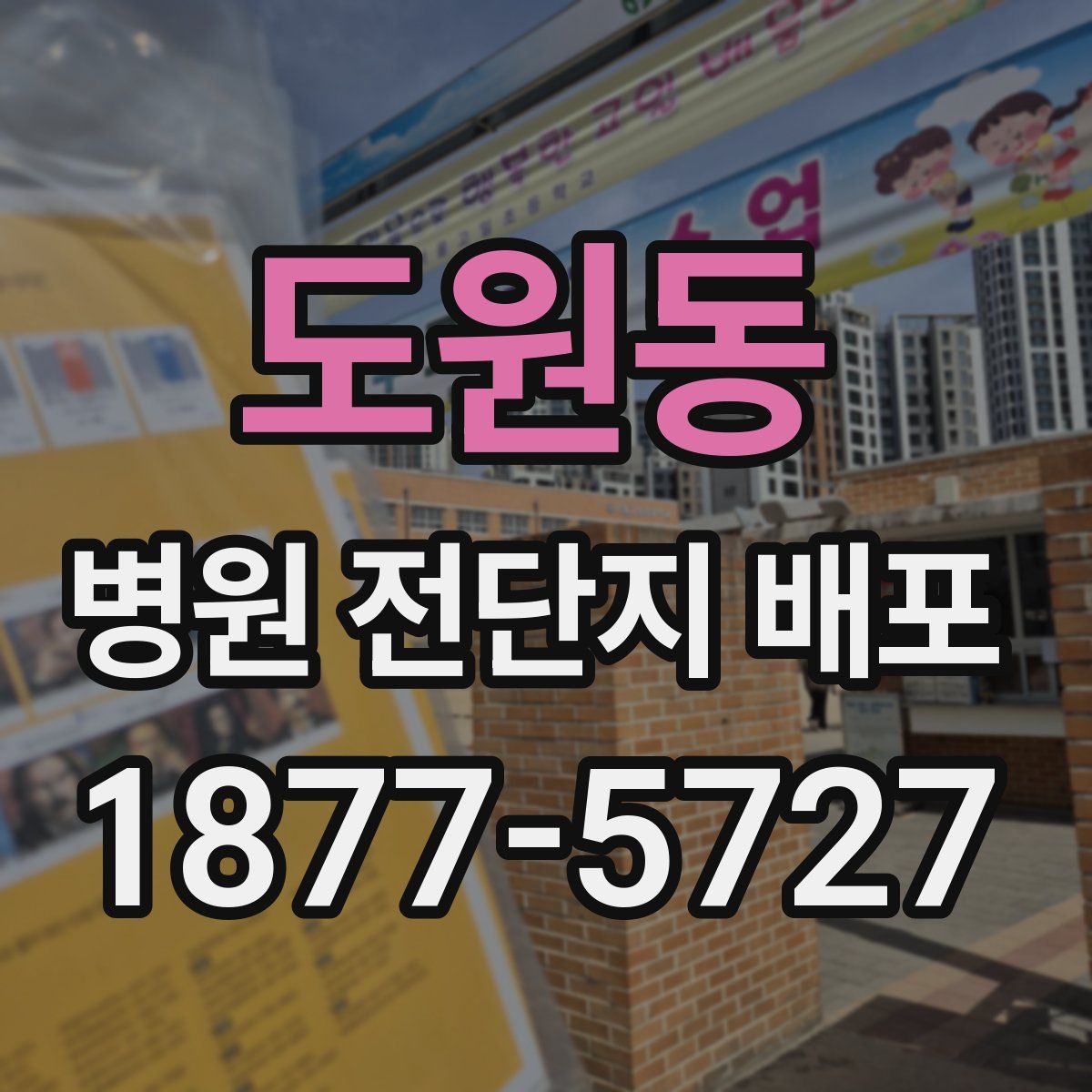 도원동 병원 전단지 배포
