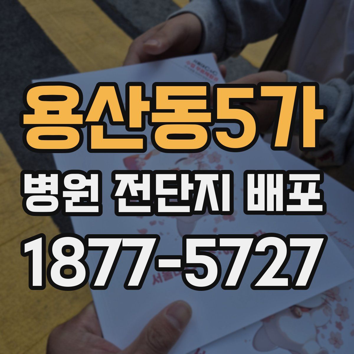 용산동5가 병원 전단지 배포