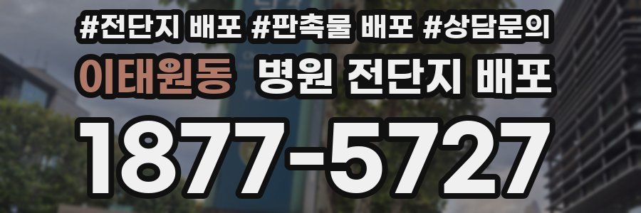 이태원동 병원 전단지 배포