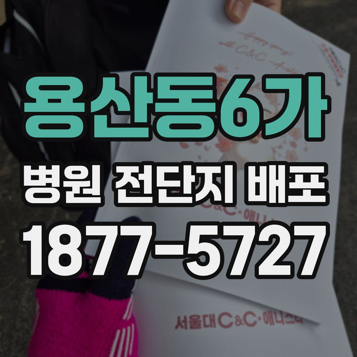 용산동6가 병원 전단지 배포