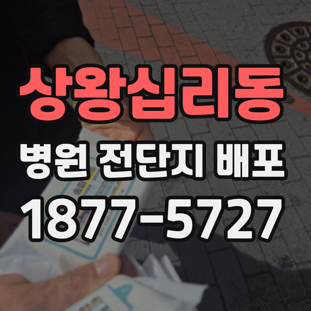 상왕십리동 병원 전단지 배포