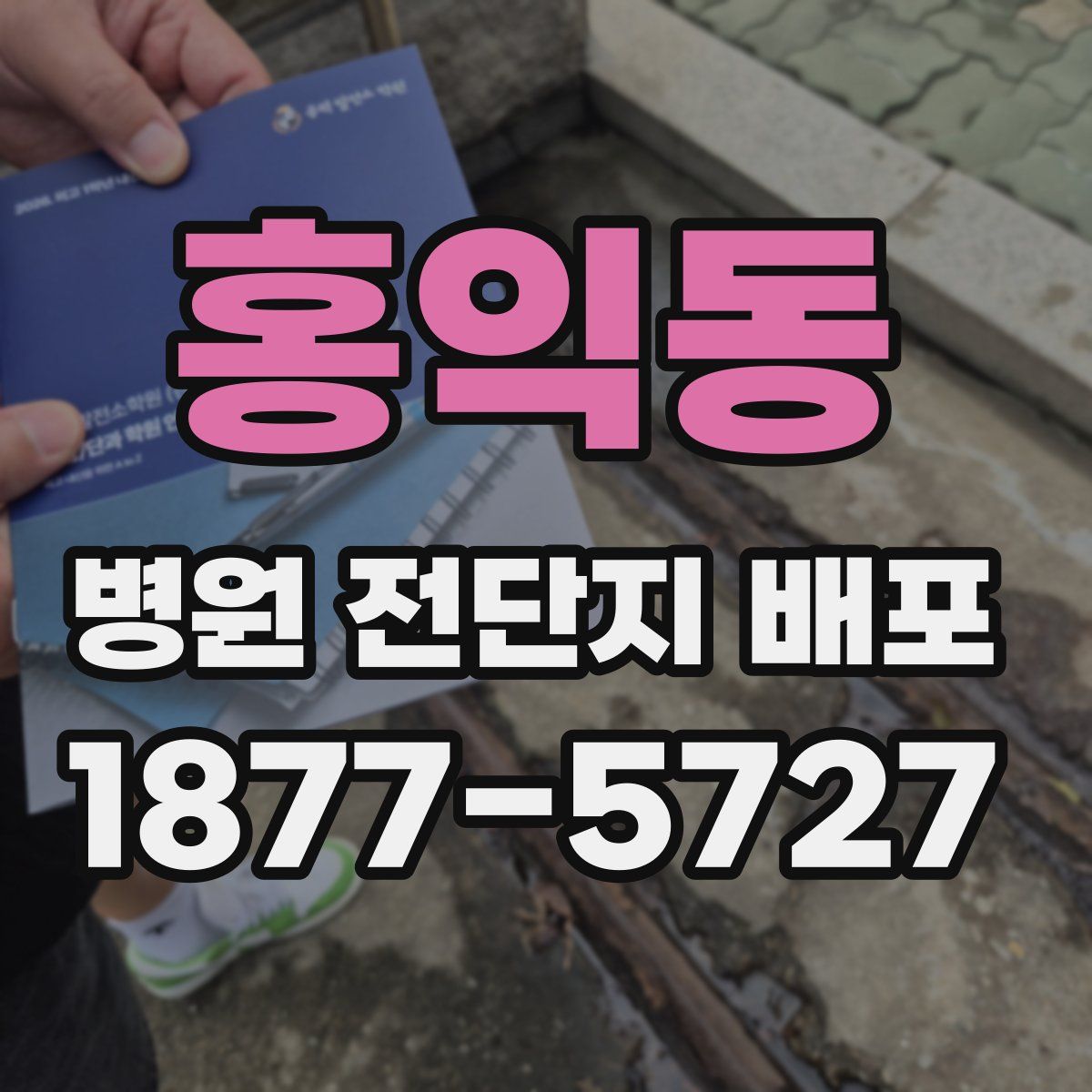 홍익동 병원 전단지 배포