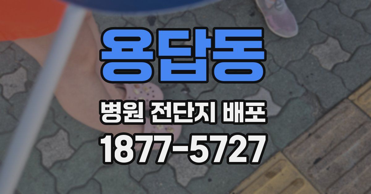 용답동 병원 전단지 배포