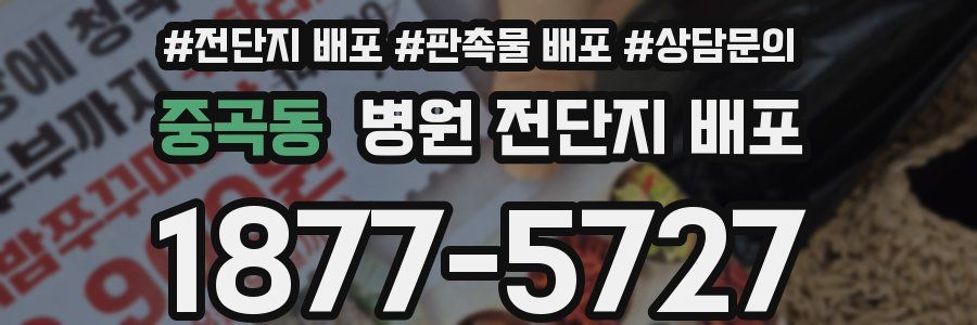 중곡동 병원 전단지 배포