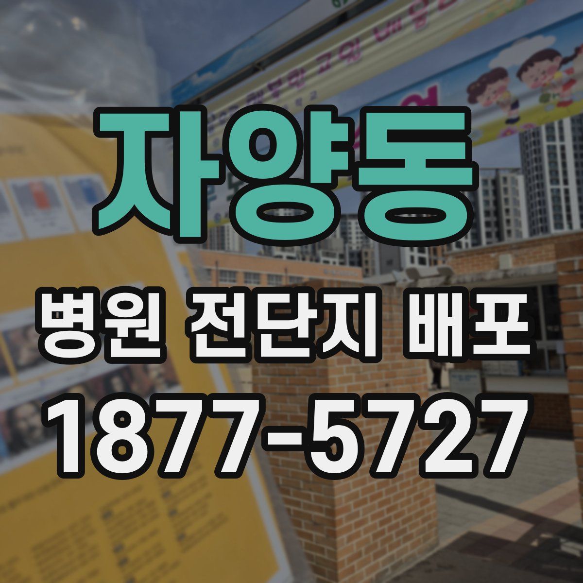 자양동 병원 전단지 배포
