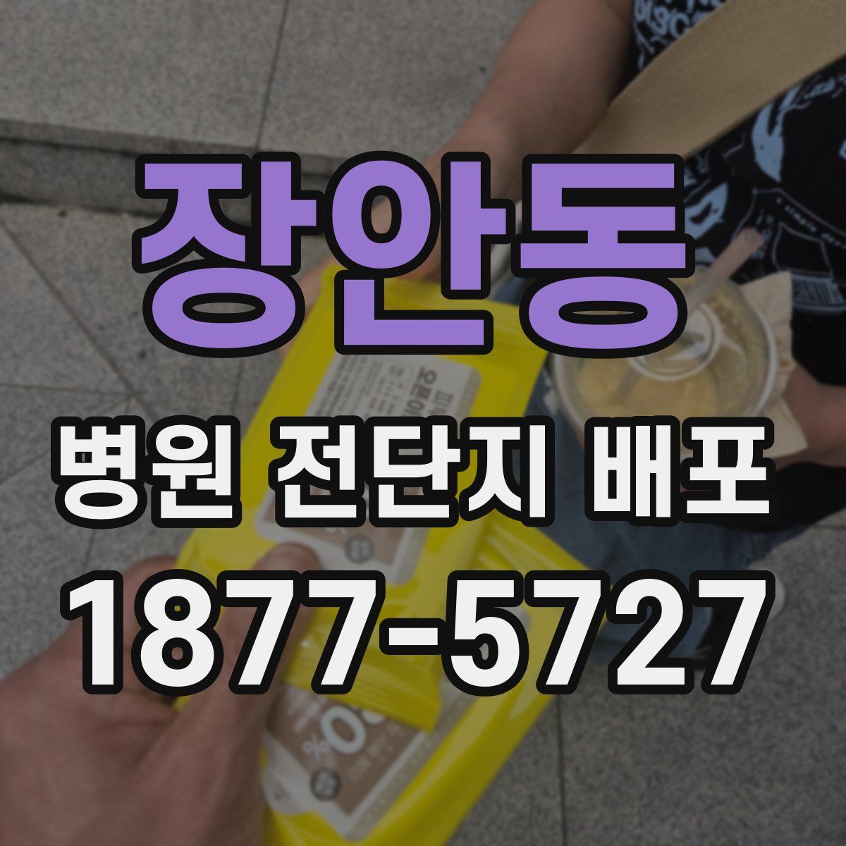 장안동 병원 전단지 배포