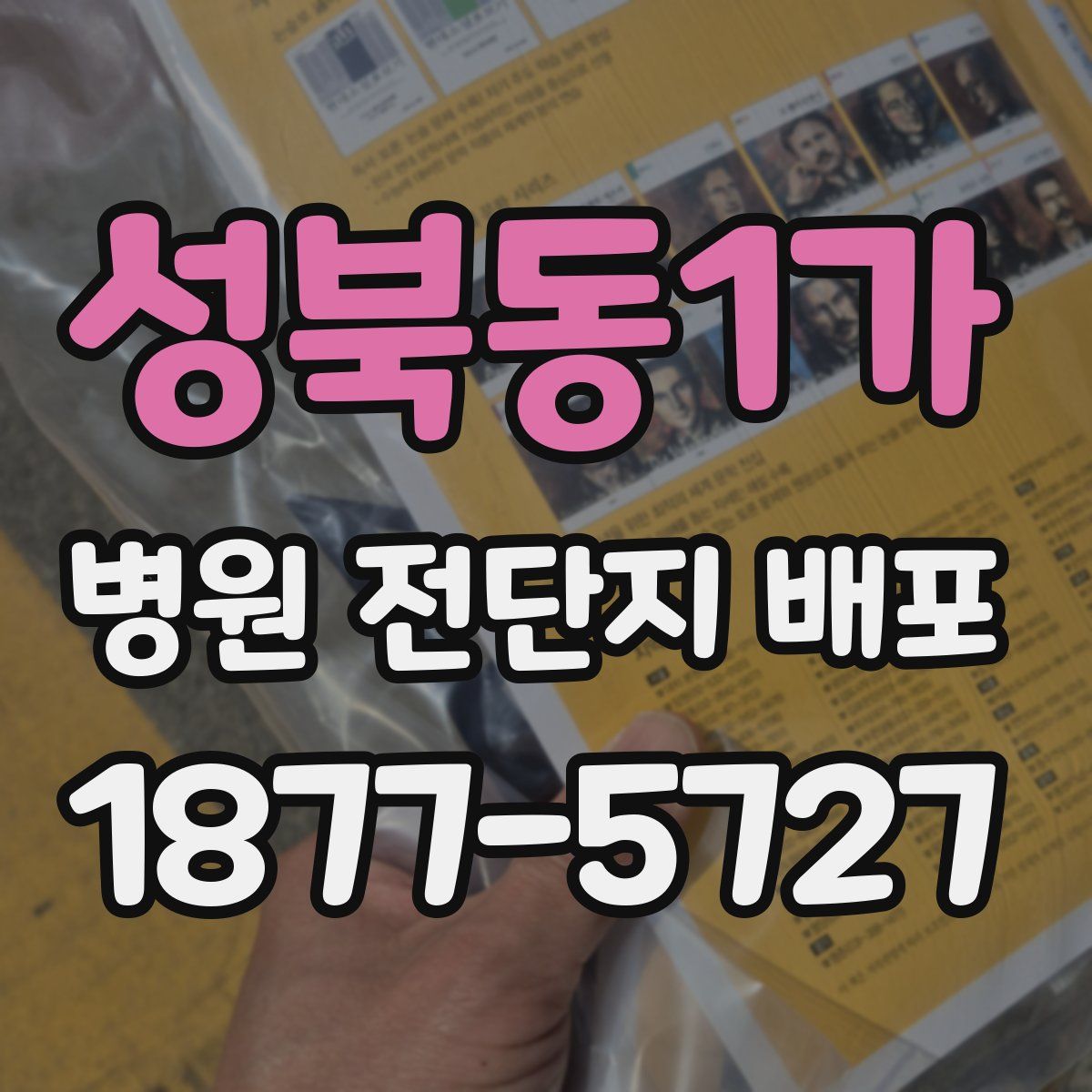 성북동1가 병원 전단지 배포
