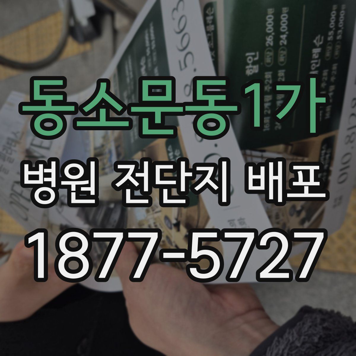 동소문동1가 병원 전단지 배포