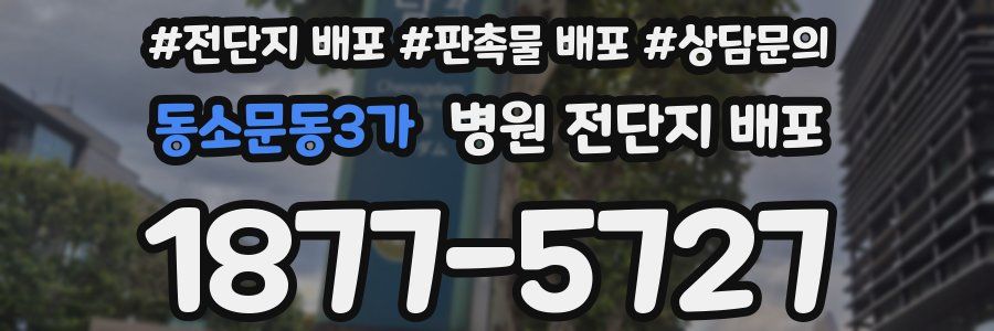 동소문동3가 병원 전단지 배포