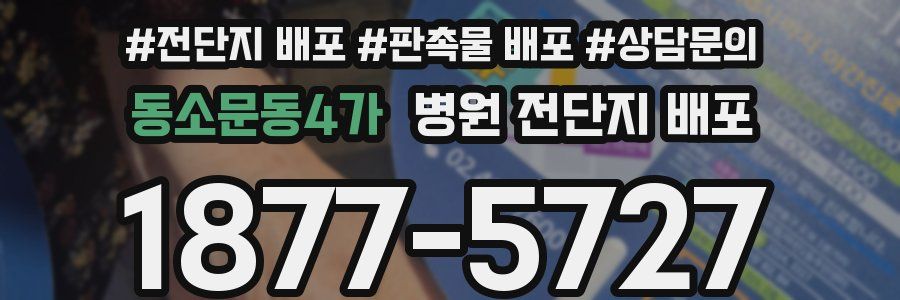 동소문동4가 병원 전단지 배포