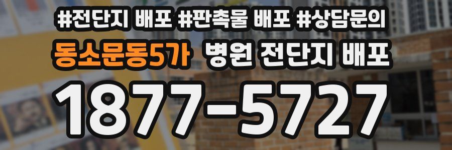 동소문동5가 병원 전단지 배포
