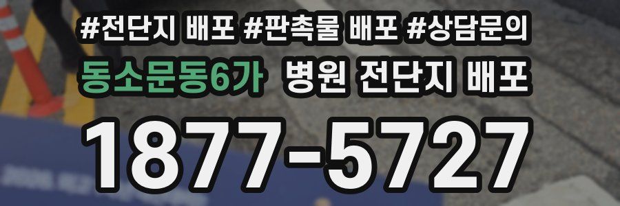 동소문동6가 병원 전단지 배포