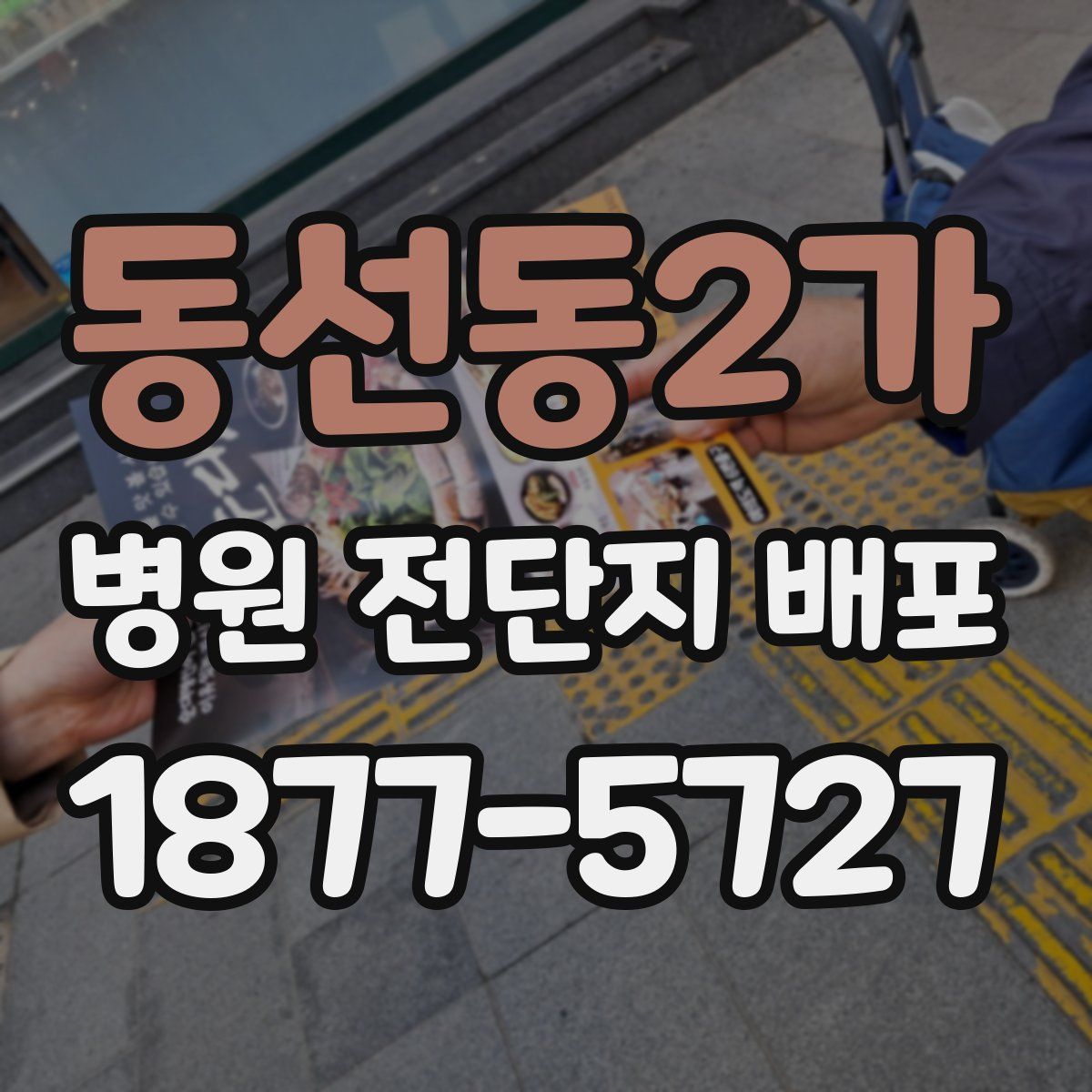 동선동2가 병원 전단지 배포
