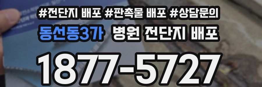 동선동3가 병원 전단지 배포