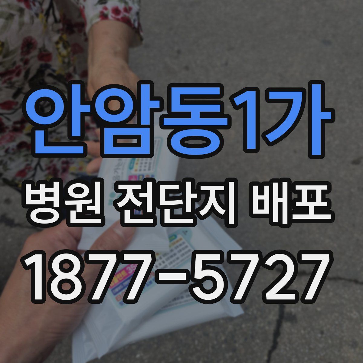 안암동1가 병원 전단지 배포