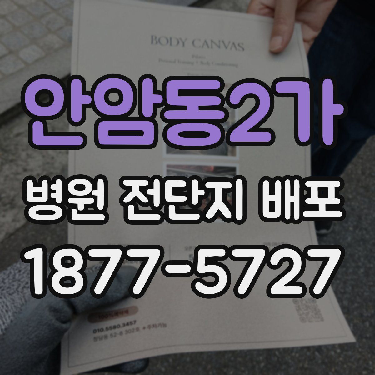 안암동2가 병원 전단지 배포