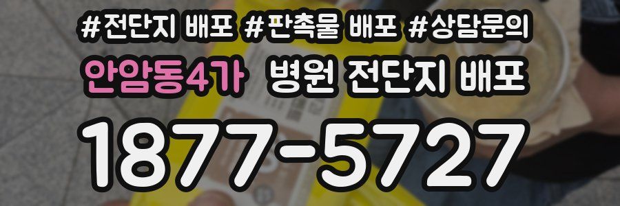 안암동4가 병원 전단지 배포