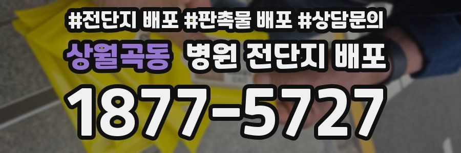 상월곡동 병원 전단지 배포
