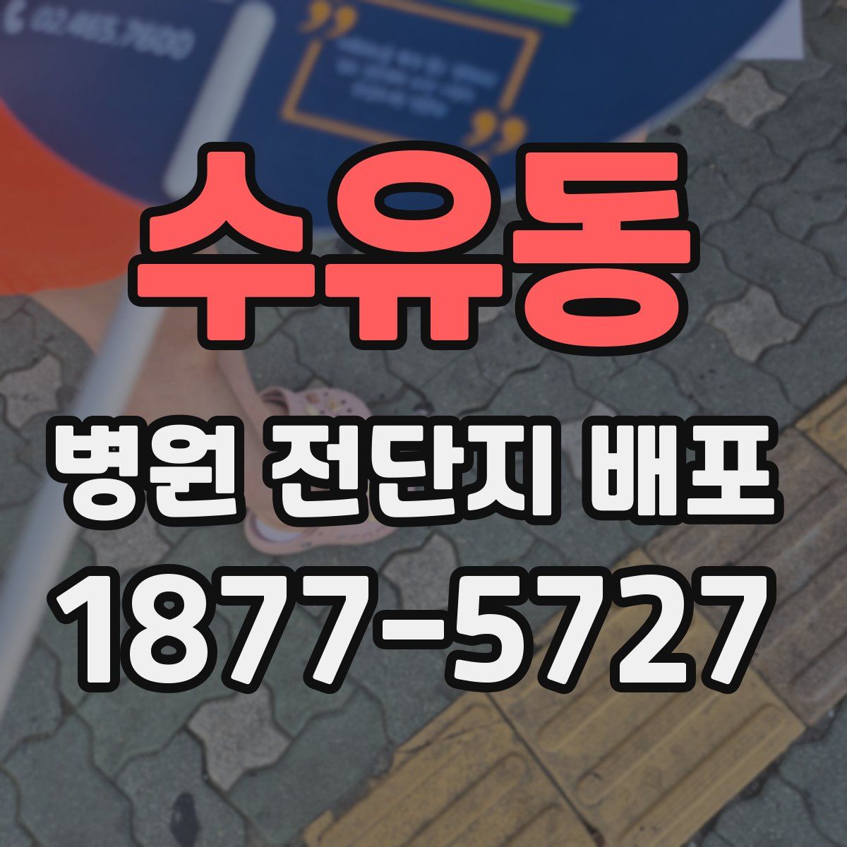 수유동 병원 전단지 배포