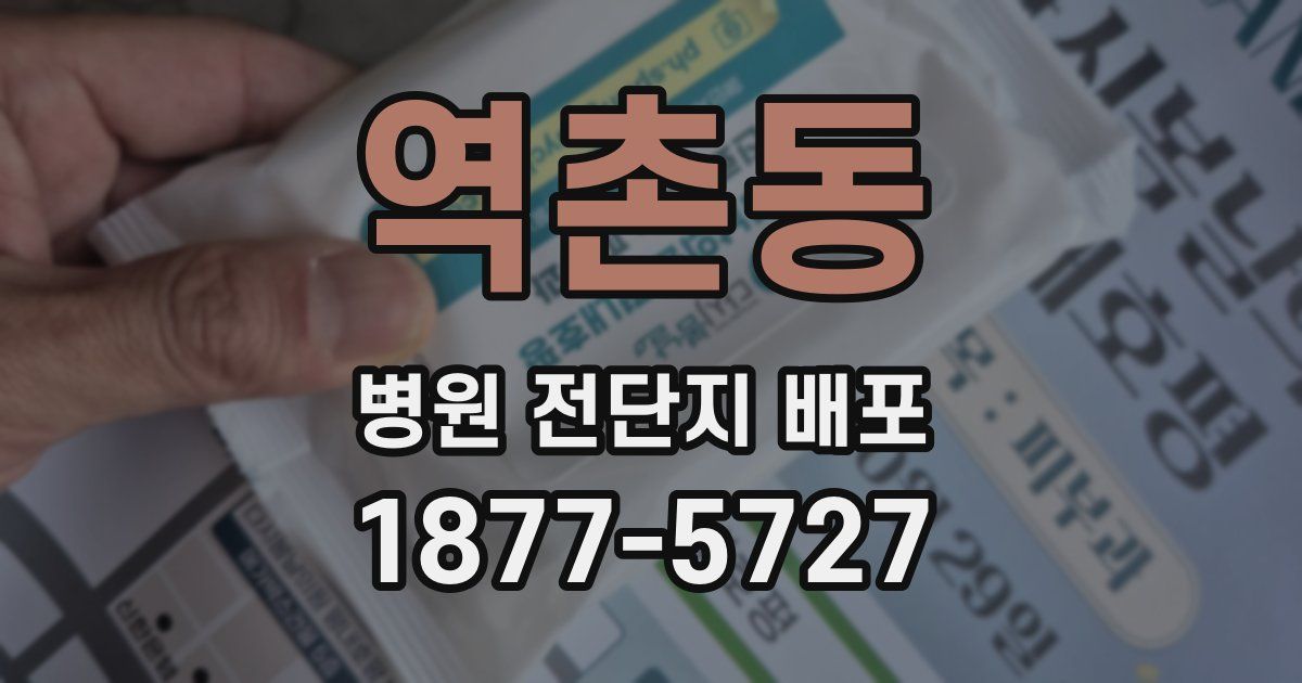 역촌동 병원 전단지 배포