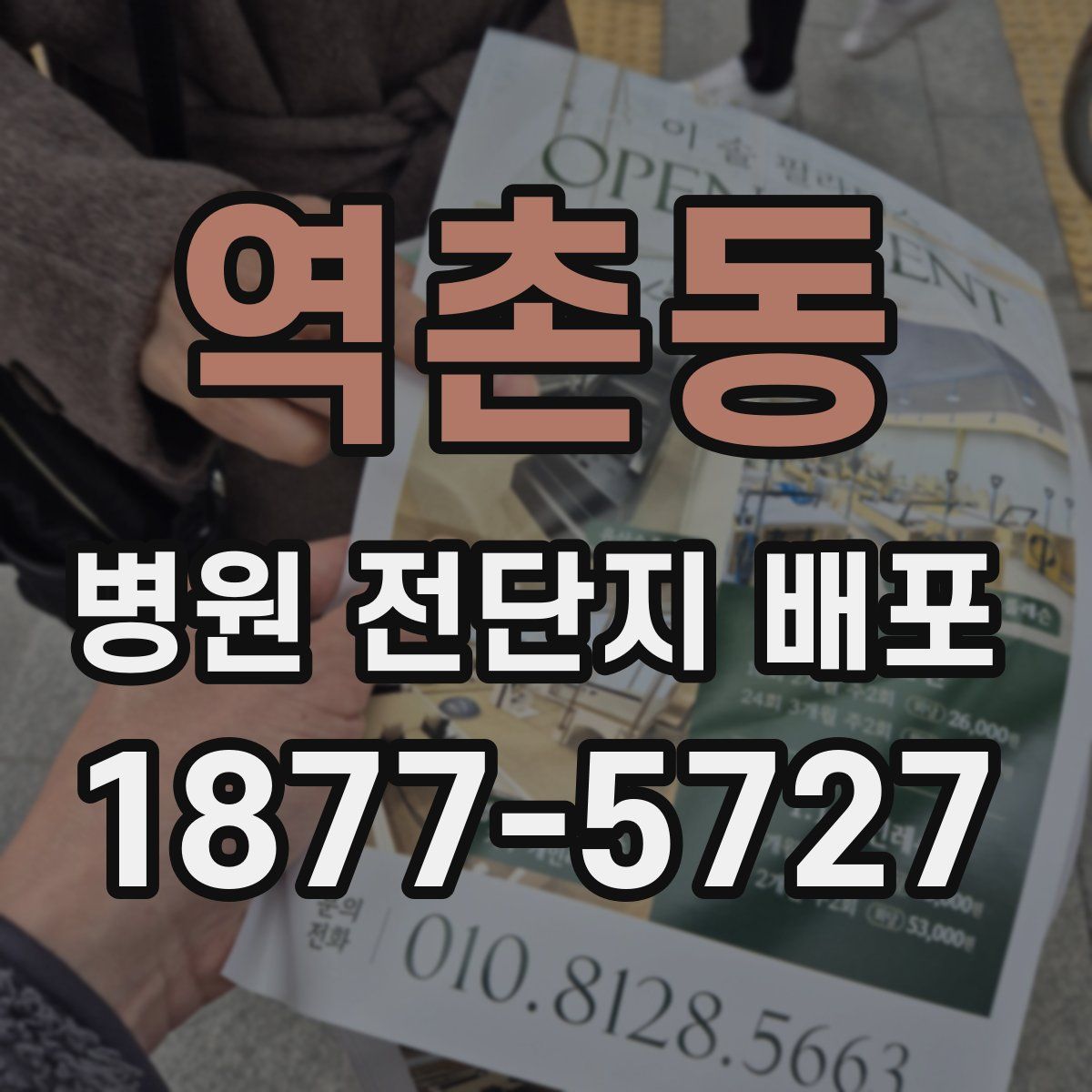 역촌동 병원 전단지 배포