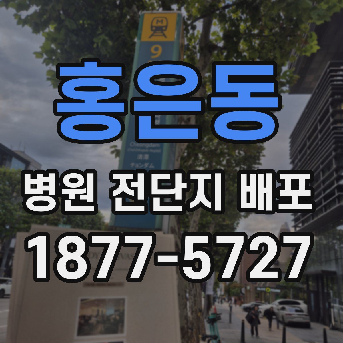 홍은동 병원 전단지 배포