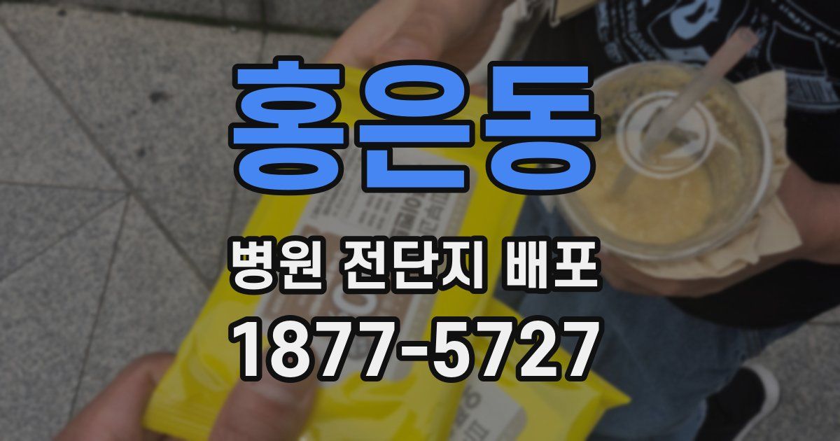 홍은동 병원 전단지 배포