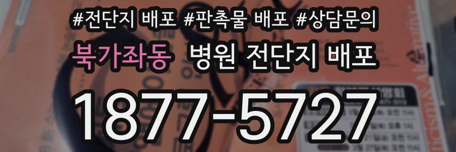 북가좌동 병원 전단지 배포