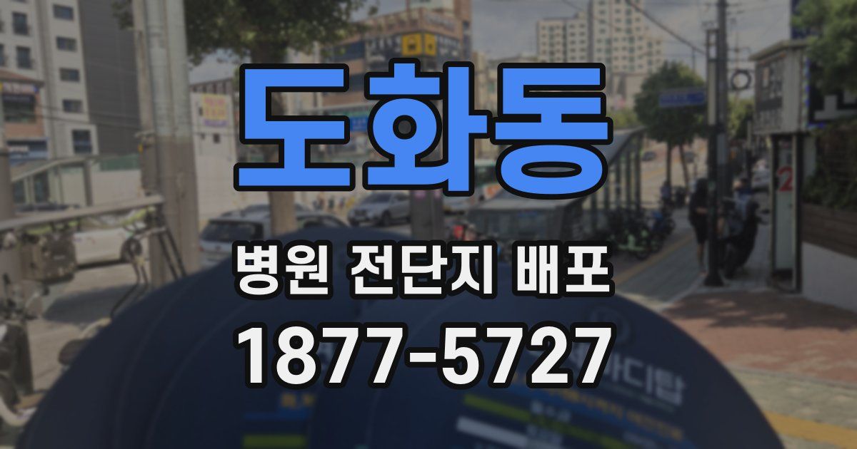 도화동 병원 전단지 배포